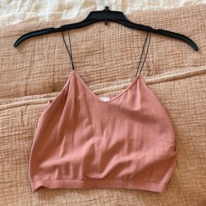 Pink crop top